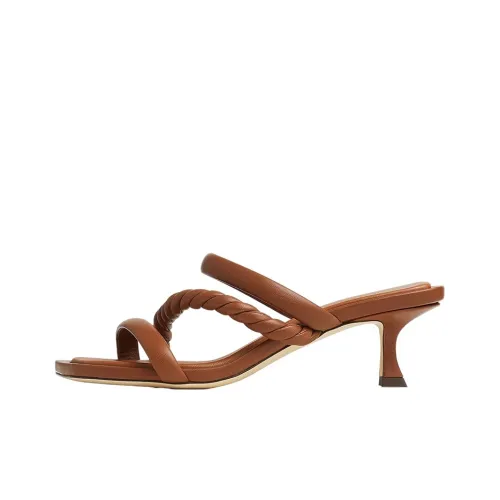 Jimmy Choo Slide Slippers Women's Tan