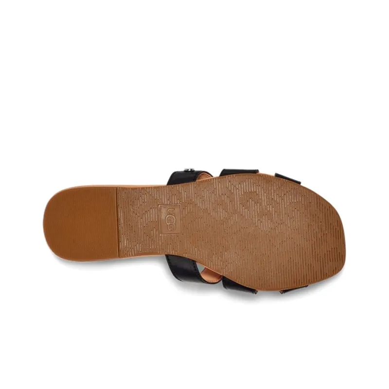 UGG Teague Black Slippers 'Black Brown' Women's-5
