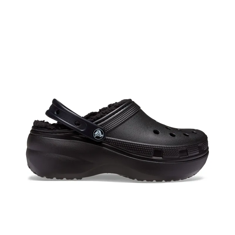 Crocs Classic Platform Lined Clog 'Black' Women's-1