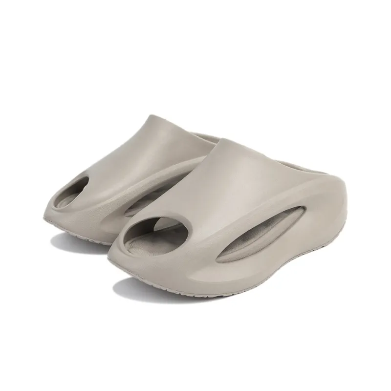 LiNing Yun You Slay Quiet Abrasion Resistant Slide Slippers Men's Cashmere Gray-2