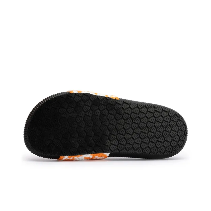 CELE Slide Slippers Unisex Gray Blue/Orange White-9