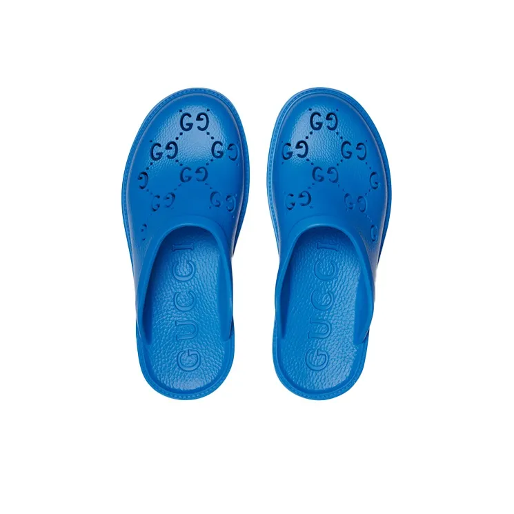 GUCCI Slip On Sandal 'Bright Blue'-2