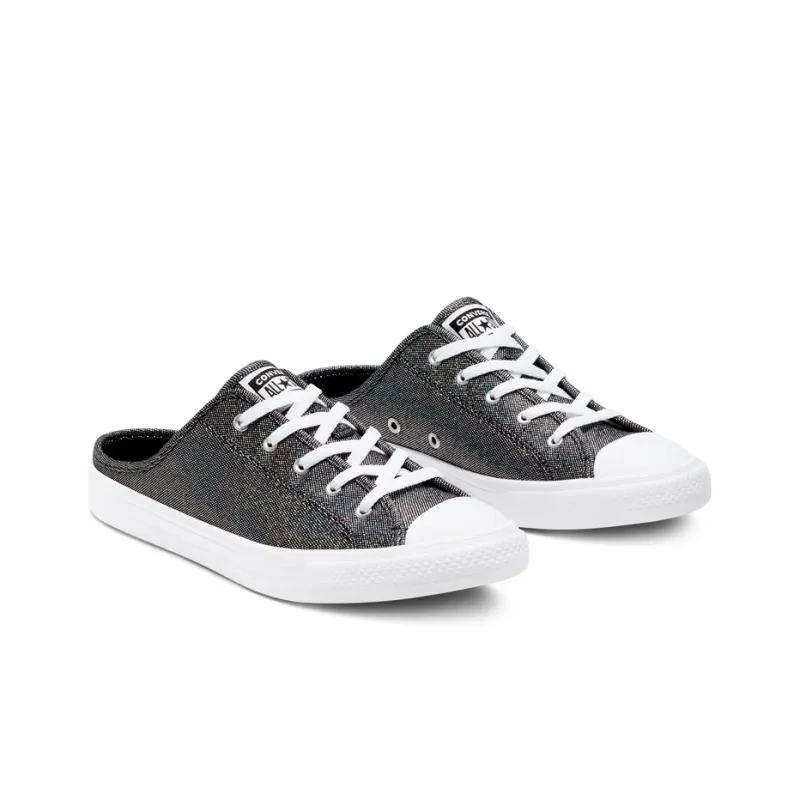 Converse Chuck Taylor All Star Dainty Mule Metal Black Pedal Casual Canvas Shoes Women's-2