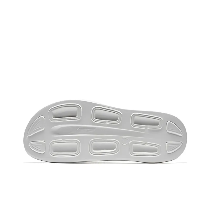 XTEP Rubber Sole Quiet Slide Slippers Men's White Green-3