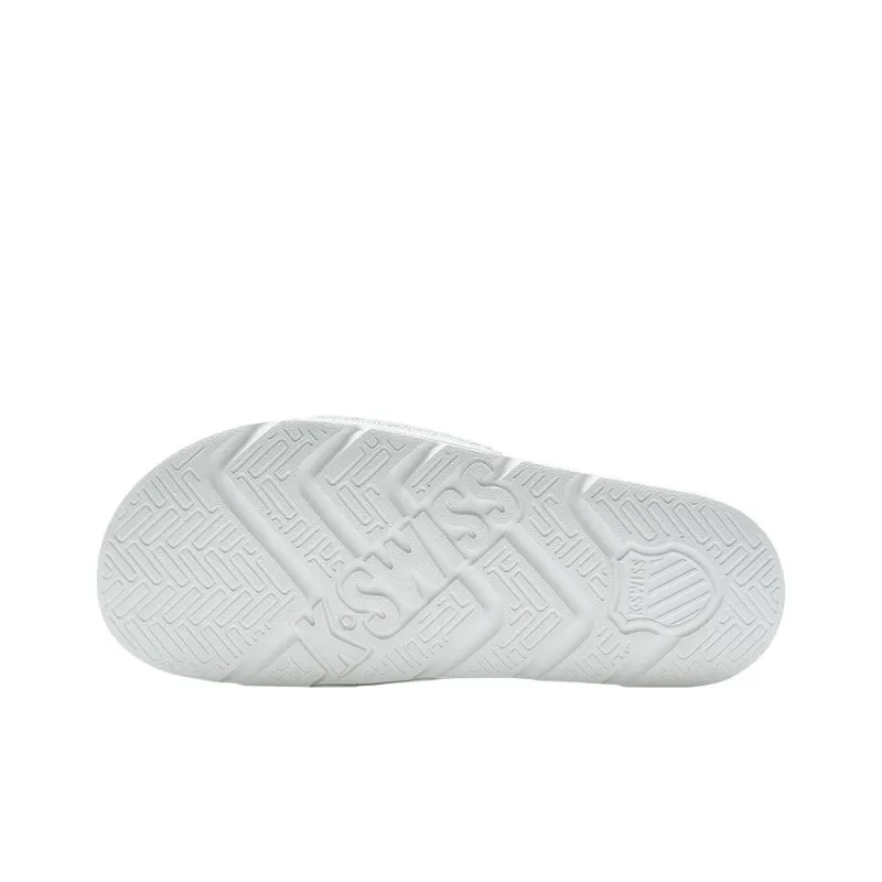 KSWISS Santa Monica Sports Slippers Men's White Silver-5
