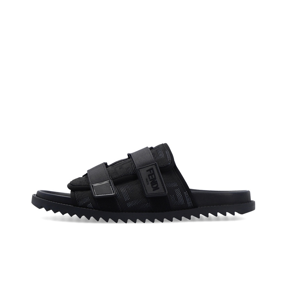 サンダル Fendi FF SUEDE SANDALS フェンディ フィール サンダル ファブリック ブラウン | Fendi
