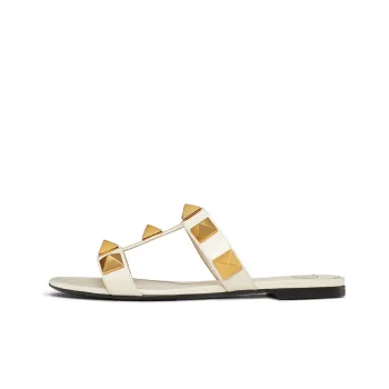 Valentino Garavani Roman Stud Flat Leather Sandals