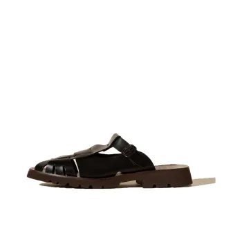 Hereu Rubber Sole Quick Dry Closed Toe Slippers Men's Black