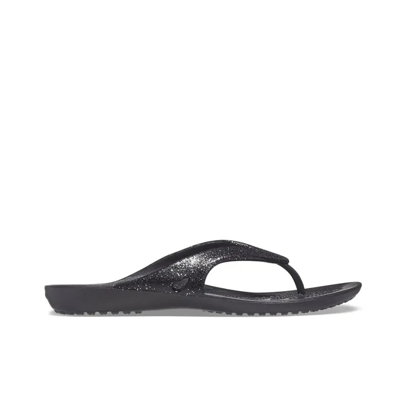 Crocs Kadee Ii Light Cozy Flip Flops Unisex Black-1