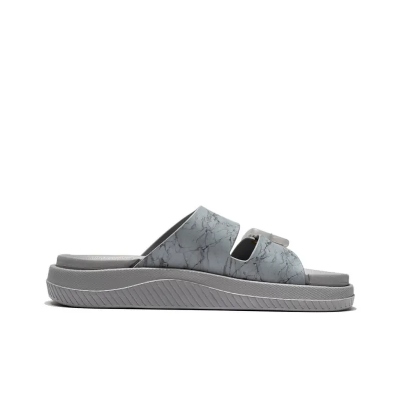 LiNing Rubber Sole EVA Slide Slippers Men's Stone Gray-1