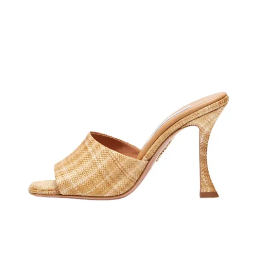 AQUAZZURA Slide Slippers Women's Apricot Cream