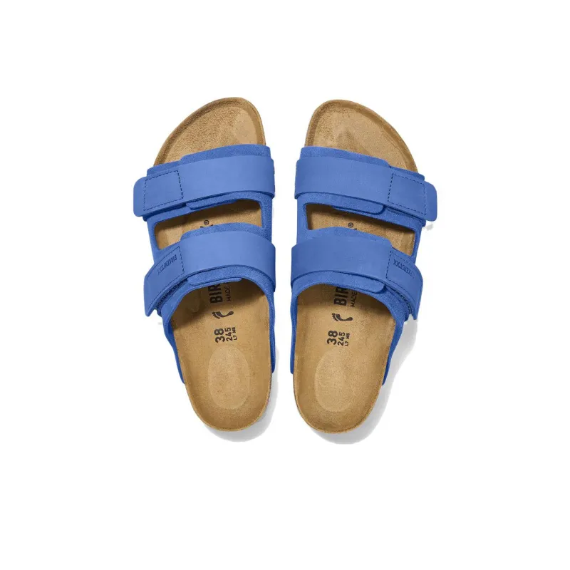Birkenstock Slide Slippers Unisex Blue Brown Narrow Fit-3
