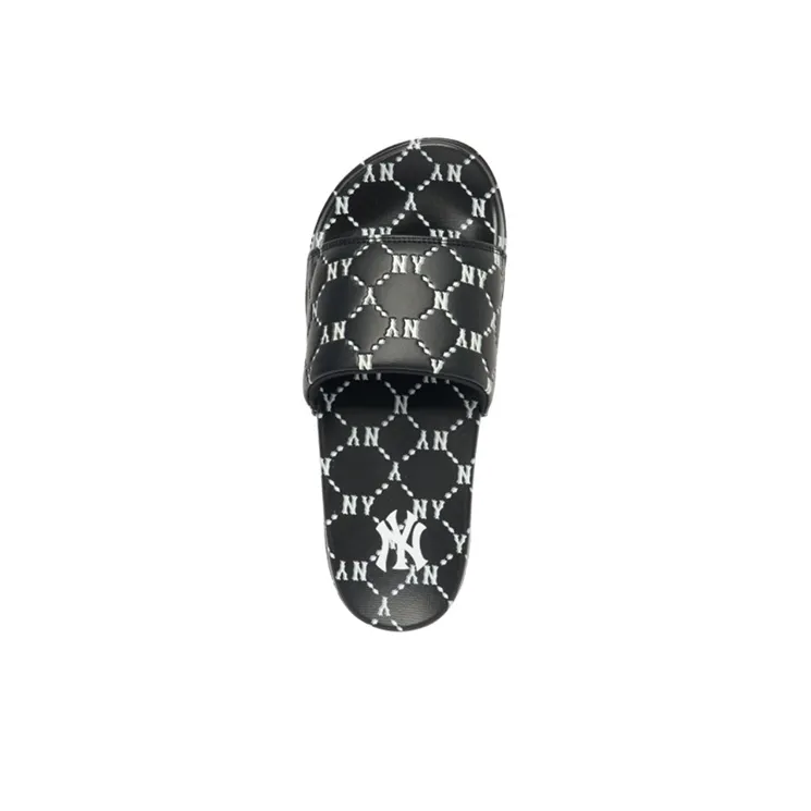 MLB Slipper Slip Resistant Abrasion Resistant Slide Slippers Unisex Black-3