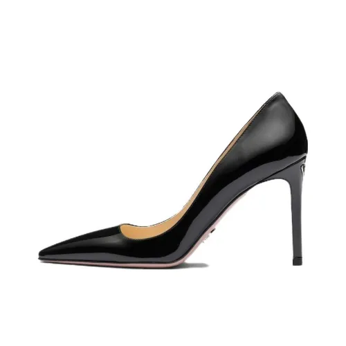 PRADA Patent High Heels Women's Black