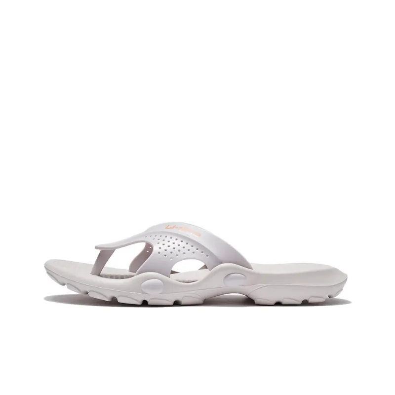 LiNing EVA Slide Slippers Men's White Sand Gray-0