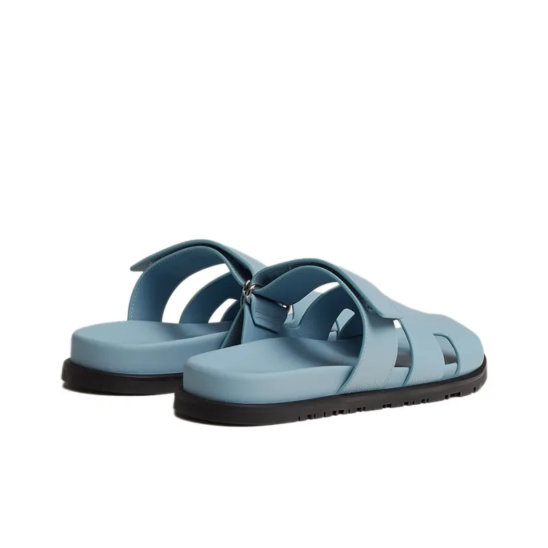 HERMES Chypre Slide Slippers Men's Cerulean-3