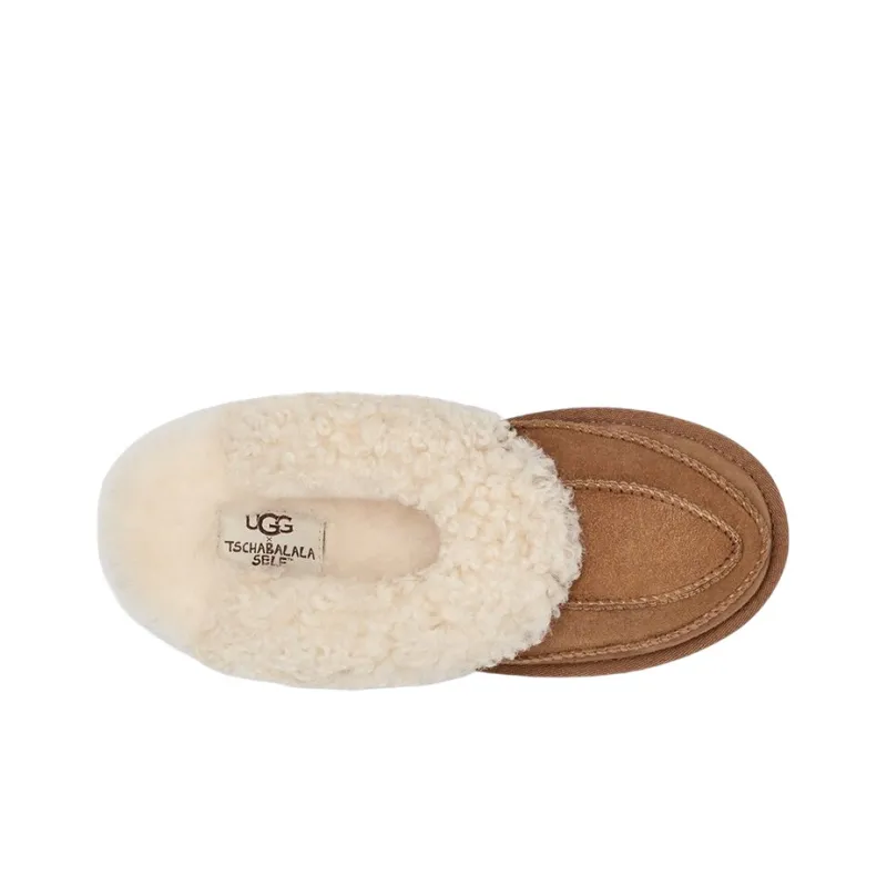 UGG X Tschabalala Self Coquette Slipper 'Chestnut' Women's-4