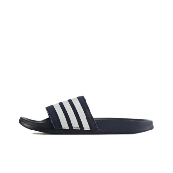 Adilette Women's Adidas Cloudfoam Plus Stripes Slides 'Collegiate Navy' Women's