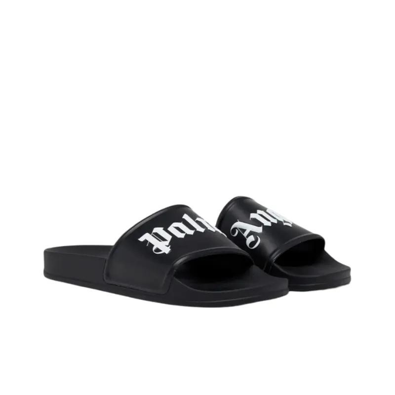 PALM ANGELS Pool Slides Black-2