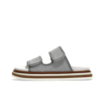 HOGAN Slide Slippers Women's Silver