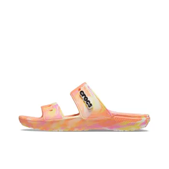 Crocs Classic Clog Marble Beach Unisex Red Multi Color Slippers 'Red'