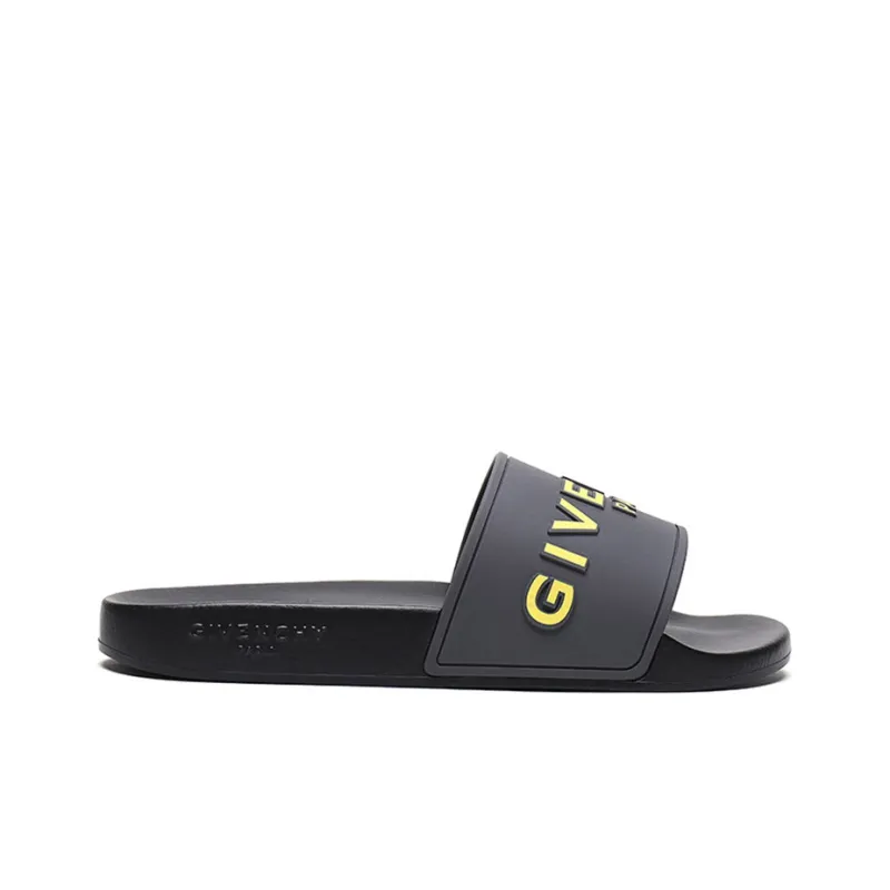 Givenchy Slide 'Grey Yellow'-1