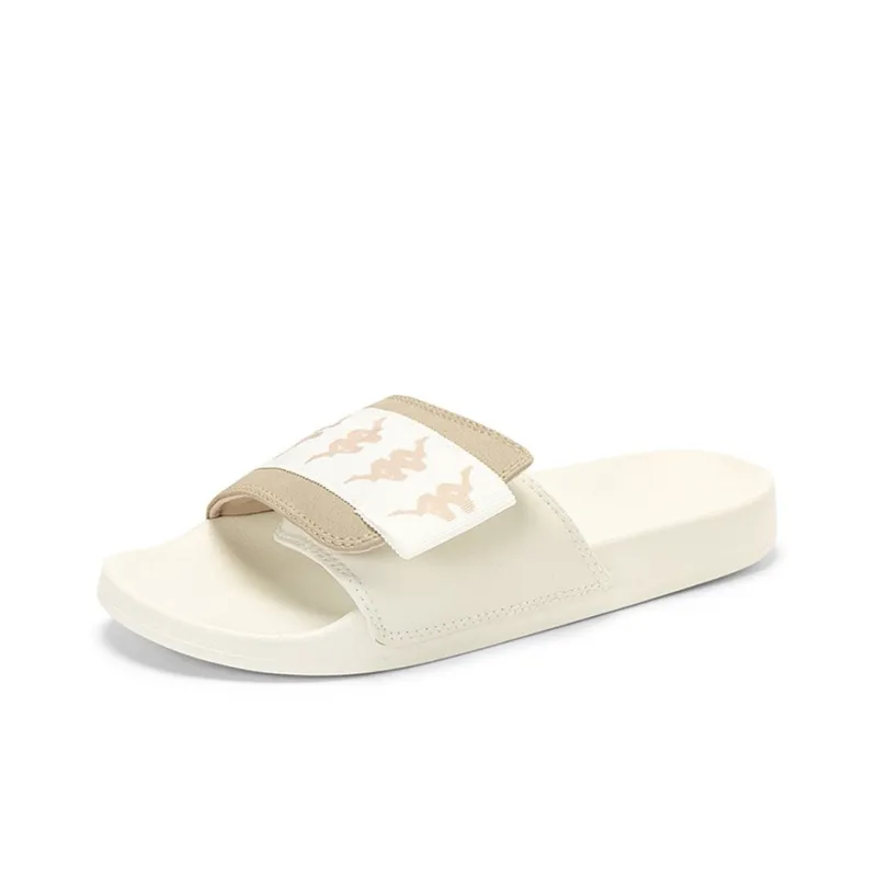 Kappa Slide Slippers Unisex Winter White/Oxford Brown-1