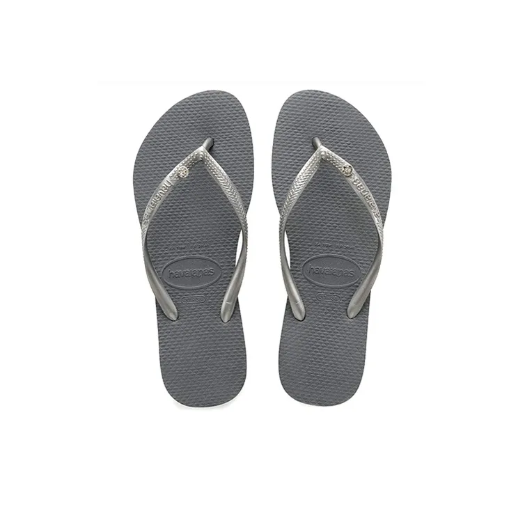 Swarovski x Havaianas Stylish Sandals Women's Sky Gray-3