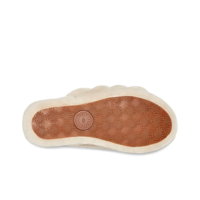 UGG Fluff Yeah Slides White Women's-5