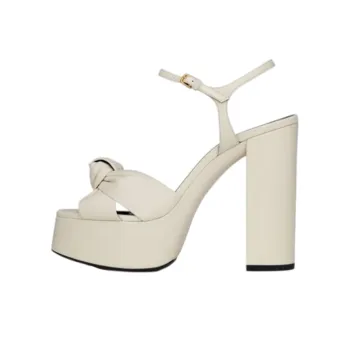 SAINT LAURENT One Strap Sandals 12.5cm Women's White