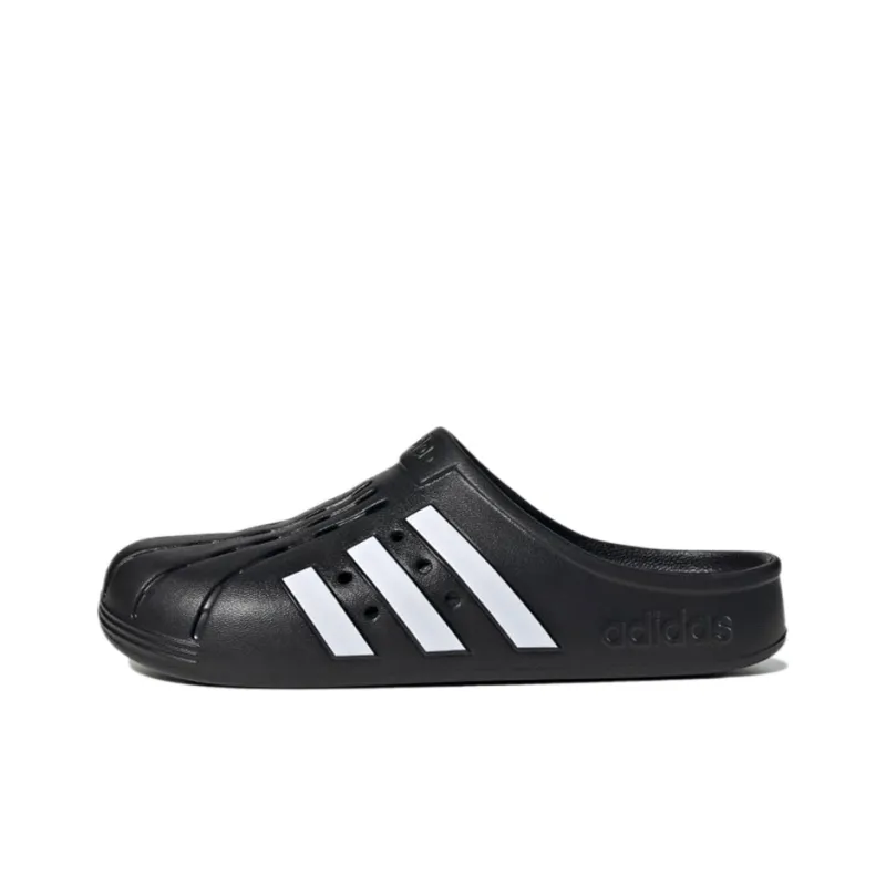 Adidas Adilette Clogs Core Black Cloud White-0