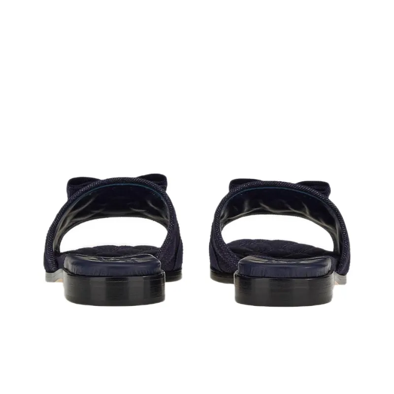 FERRAGAMO Odor Resistant Slide Slippers Women's Blue-4