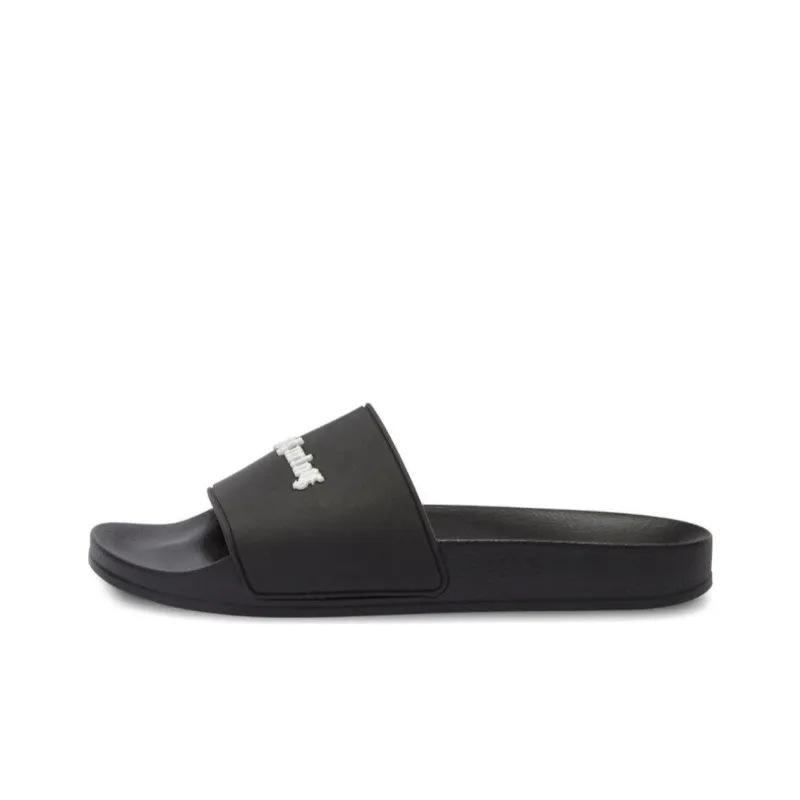 PALM ANGELS Logo Slides Black/White-0
