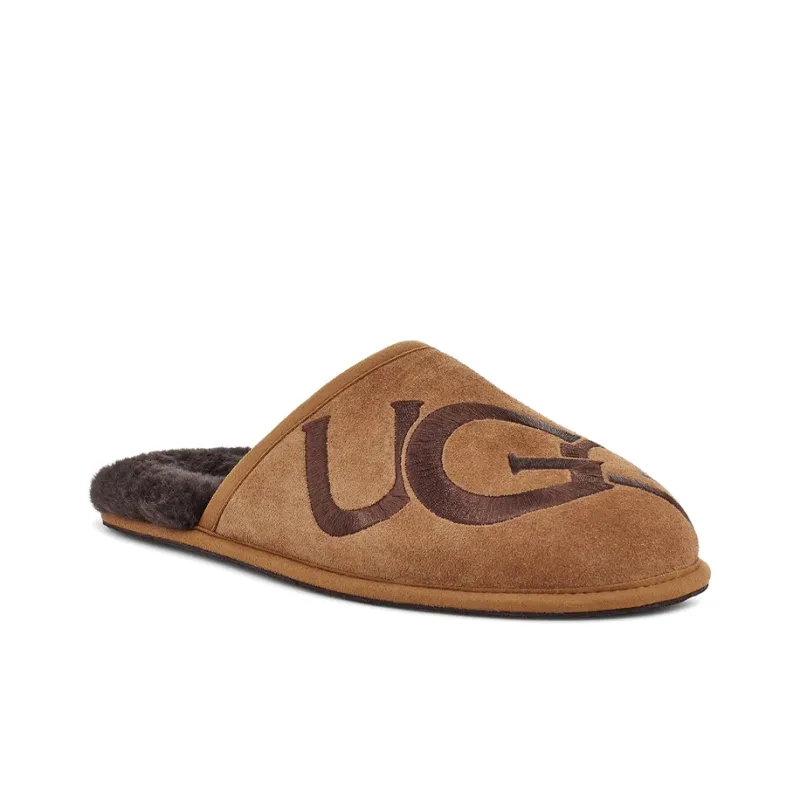 UGG Scuff Logo Slipper Chestnut Espresso-2