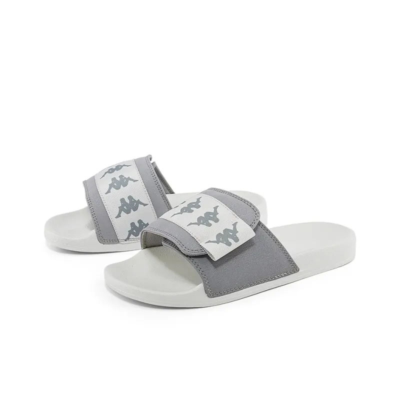 Kappa Slip Resistant Abrasion Resistant Slide Slippers Unisex Gray-3