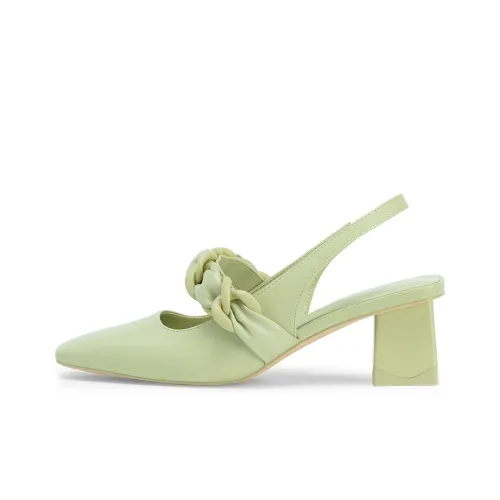 CHARLES&KEITH High Heels Women's Gray Green