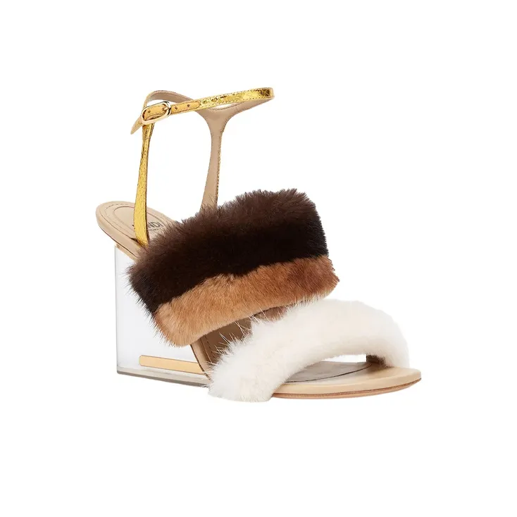 FENDI Fendi First Strap Sandals Women's White-2