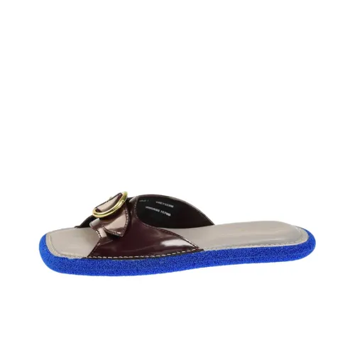 DRIES VAN NOTEN Slide Slippers Women's Brown Blue