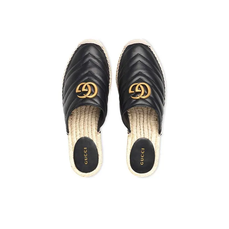 GUCCI Closed Toe Slippers Women's Black-2