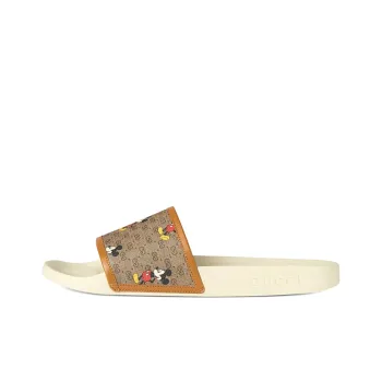 GUCCI X Disney Gg Mickey Slides Beige