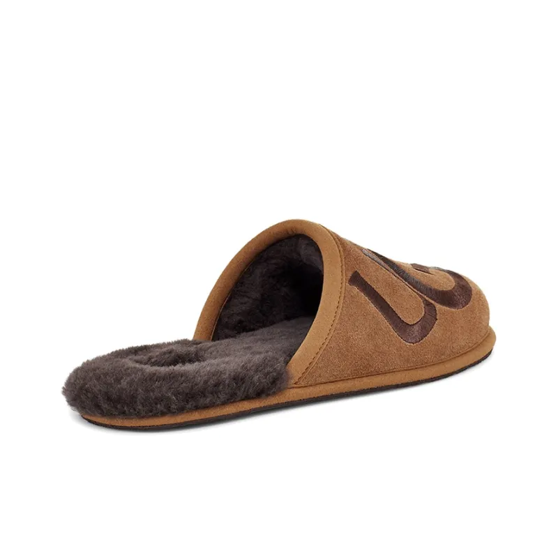 UGG Scuff Logo Slipper Chestnut Espresso-4
