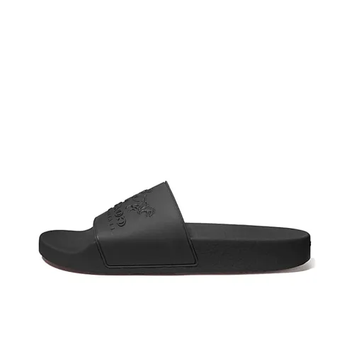 COACH Slip-Resistant Slide Slippers Men's Black