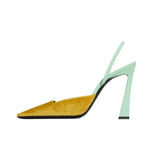 SAINT LAURENT High Heels Women's Yellow/Green