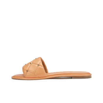 MICHAEL KORS Rubber Sole Slide Slippers Women's Flesh