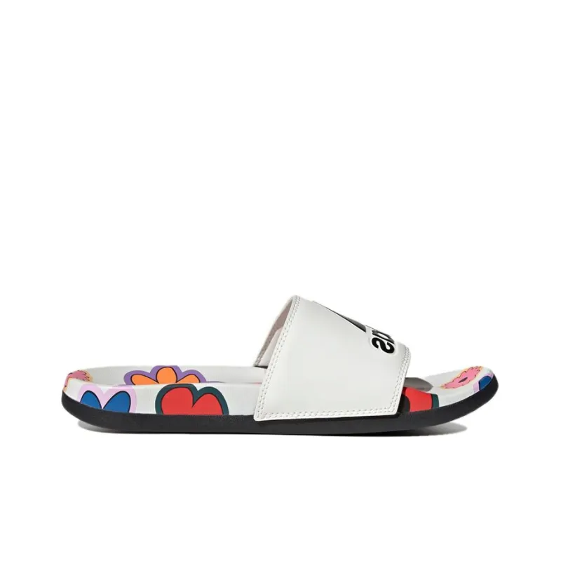 Adidas Adilette Comfort Slides 'Off White Core Black' Women's-1