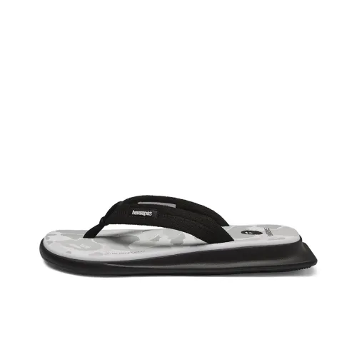 BAPE A BATHING APE Havaianas Tradi Zori White Camo