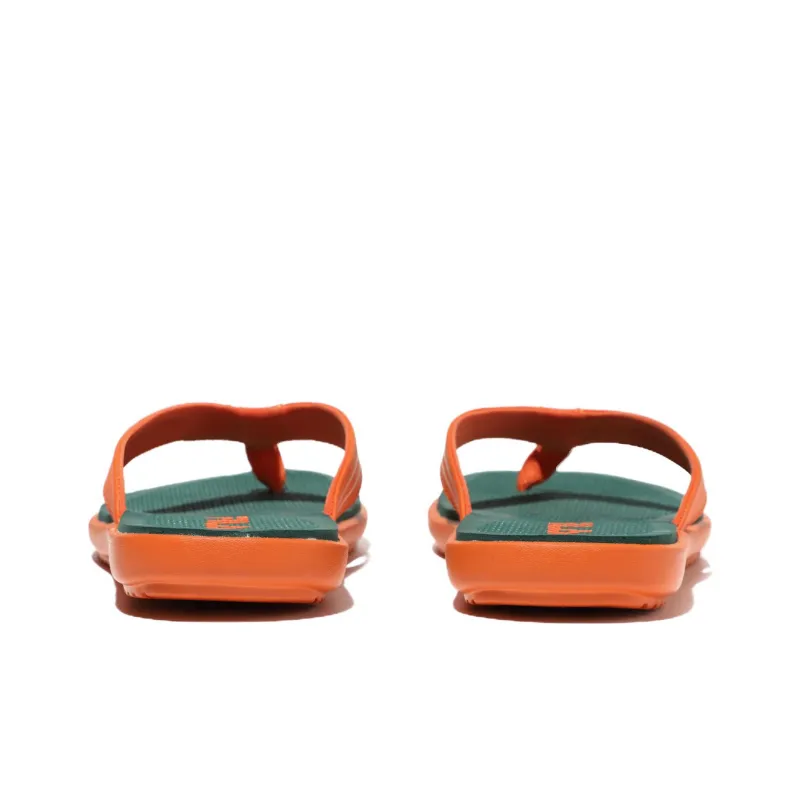 FILA Slicksong V2 Slip Resistant Flip Flops Unisex Orange Green Korean Style-2