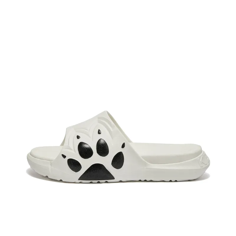 KELME EVA Slip Resistant Abrasion Resistant Quick Dry Sports Slippers Unisex Beige White Black-0