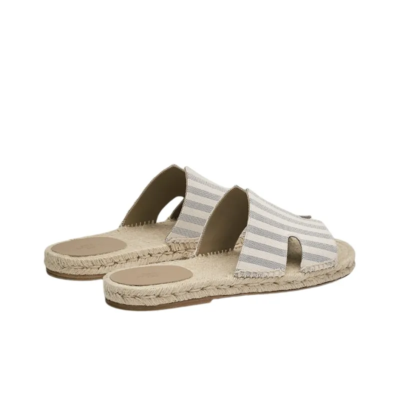 HERMES Slide Slippers Men Gray Blue-2