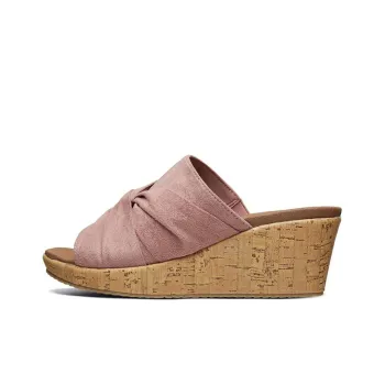 Skechers CALI Rubber Sole Quick Dry Slide Slippers Women's Pink